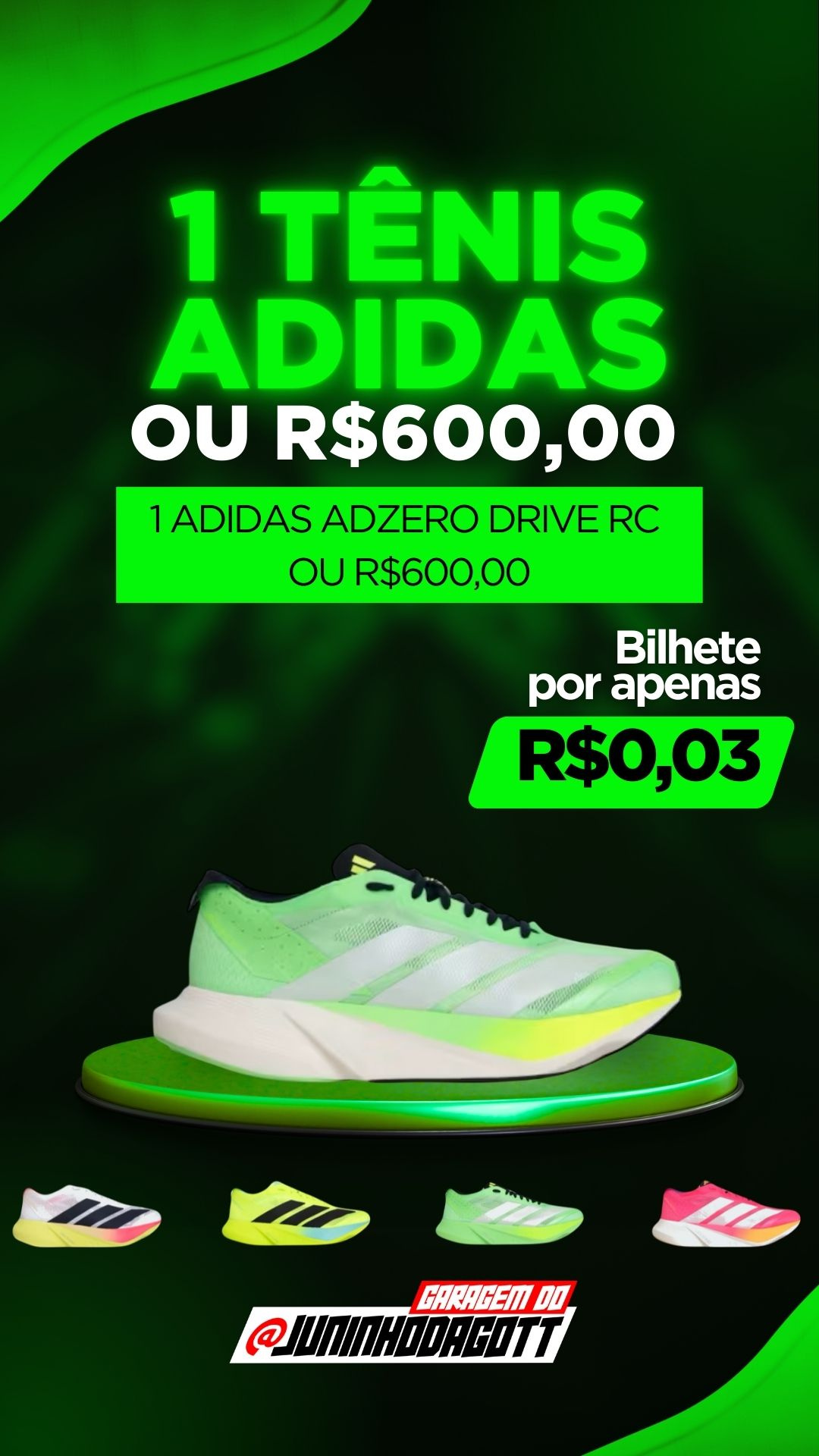 ADIDAS DRIVE RC OU R$ 600,00